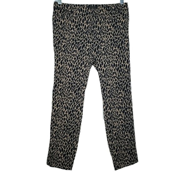 Banana Republic Pants - Banana Republic Sloan Pants Size 10 Animal Print Mid Rise Pockets